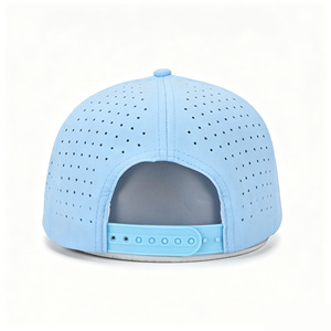 Gorras de béisbol snapback impermeables de 5 paneles con logotipo personalizado de fábrica, perforadas con láser, estilo A-Frame, para deportes y golf, venta al por mayor con MOQ bajo - Product Image 3