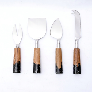 Minimalist Style 18/8 Stainless Steel <b>Cheese</b> <b>Knife</b> <b>Set</b> With Wood Handle Durable <b>Cheese</b> Tools For Serving And Butter Slicer Tools - Product Image 1