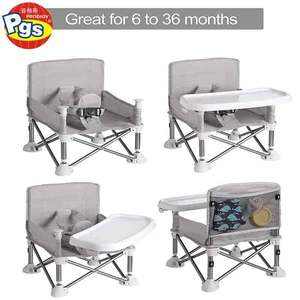 Prodigy CF001 Asiento Elevador de Viaje Plegable Multifuncional 3 en 1 de Plástico con Bandeja para Mesa de Comedor para Bebés - Product Image 4