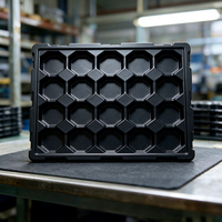 Industrial Recyclable Blister Pack Tray PET PS Multi Cavity OEM Tray for Precision Electronic Accessories Storage and Transfer