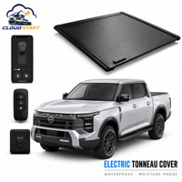 Couverture de benne motorisée rétractable en aluminium pour Nissan Frontier 2022-2024, Isuzu D-Max 2021-2024, Toyota Pickup Truck, avec verrous
