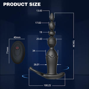 Jouets sexuels pour hommes, anneau pénien à clip à distance, jouets sexuels pour hommes, perles anales en silicone rechargeables, plug anal, gode vibrant, jouets sexuels pour hommes et femmes - Product Image 6