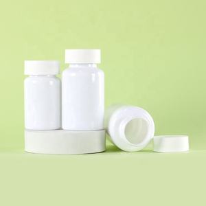 Botella de Plástico PET Blanca para Cápsulas y Pastillas, 60ml 100ml 150ml 200ml 250ml 4oz 8oz, Envase para Vitaminas y Medicamentos con Tapa de Seguridad - Product Image 1