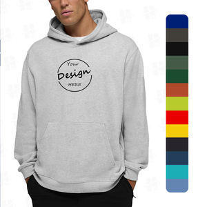 Sweat-shirt à capuche pour homme en molleton gris, mélange de coton et de polyester, doux et chaud, de haute qualité, vente en gros, fabricant de sweats à capuche personnalisés - Product Image 1