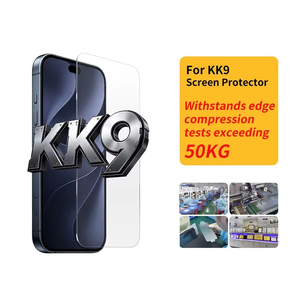 ผู้ผลิตฟิล์มกันรอยกระจกนิรภัย ODM KK9 รุ่นใหม่ล่าสุด ความแข็ง 9H ขอบโค้ง 2.5D ภาพคมชัด HD ป้องกันรอยขีดข่วน - Product Image 1