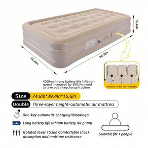 Baiyuheng Wholesale 5 in 1 <strong>Air</strong> <strong>Sofa</strong> <strong>Bed</strong> <strong>Air</strong> <strong>Bed</strong> With Built in Pump 3 Person <strong>Air</strong> Filling <strong>Sofa</strong> <strong>Bed</strong> Furniture - Product Image 2