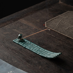 Sáng Tạo Ngư Dân Tre Hàng Hương Burner Cổ Ngủ Hương Burner Cho Trà Lễ Nhà Gỗ Đàn Hương Khuếch Tán - Product Image 1