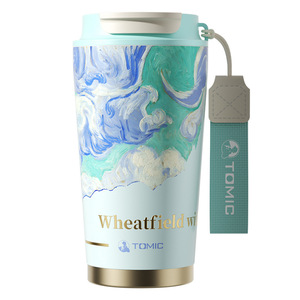 Taza de café Tomic Van Gogh, taza de regalo con aislamiento térmico de acero inoxidable 316 - Product Image 5