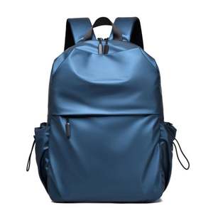 Large Capacity Oxford Nylon Water Resistant <b>Simple</b> Solid Color Fashion Unisex Student Travel <b>Backpack</b> Computer Interlayer Curved - Product Image 1