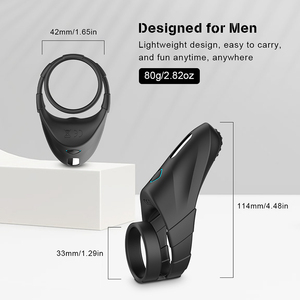 Alles In Één Vibrerende Mannelijke Prostaat Massager Anale Vibrator Met Penis Haan <span class=keywords><strong>Ring</strong></span> En Kogellus Trillingen Modi Anale Plug Voor Man - Product Image 3