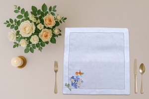 Servilletas de Lino Premium con Diseño de Hortensias y Faroles para Restaurantes, Hoteles, Bodas y Cenas, Servilletas Ecológicas al por Mayor con Logotipo Personalizado - Product Image 3