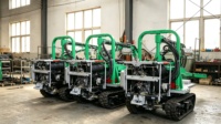 Tuin- en landbouwrupsbandenmachine, zelfrijdende fruitplukker, hoog rendement fruit schudder, kastanje- en dadelplokker