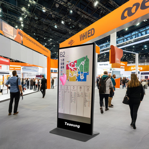 Siêu mỏng HD chữ số biển quảng cáo 65/75 inch thông minh tương tác đứng màn hình quảng cáo Bảng điều chỉnh kiosk hiển thị với wifi/USB/bánh xe - Product Image 2