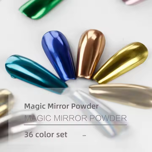 Polvo de Uñas Cromado Efecto Espejo Mágico, Polvo Metálico para Uñas, Efecto Espejo 3D, Pigmento Holográfico, Brillo para Manicura, Arte de Uñas - Product Image 3