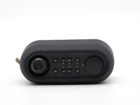 Réveil double alarme avec grand écran LED blanc de 1,2 pouces, radio FM, charge USB, projecteur et haut-parleur mono intégré