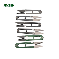 Tijeras de Corte de Hilo en Forma de U JINZEN TC-805 de Alta Calidad, Herramientas de Costura, Cortador de Hilo con Mango Multicolor