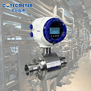 Kỹ thuật số kẹp thép không gỉ trên dn300 lỏng 2000 mét điện từ đo lưu lượng cho nước thải - Product Image 3