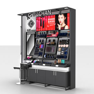 מפעל מותאם אישית מסחרי תצוגת מודרני עיצוב זכוכית מגדל אלומיניום מסגרת תצוגת קבינט - Product Image 6