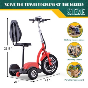 Multi Color Drive Medical Recreational Three-wheel Brushless Motor Lithium 150kg Capacity Waterproof Power Mobility <strong>Scooter</strong> - Product Image 3