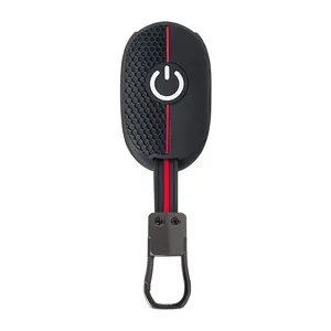 Étui de protection en silicone pour clé à 4 boutons, coque de protection pour <span class=keywords><strong>Fiat</strong></span> 500 500E 2020 2021 <span class=keywords><strong>2022</strong></span>, accessoires de style intérieur automobile - Product Image 3