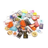 Impresión de código de barras resistente al agua personalizada epoxi recarga RFID NFC etiqueta RFID llavero con anillo de Metal