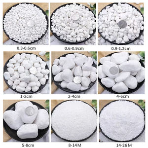 Pierres de gravier d'aménagement paysager de qualité supérieure galets blancs naturels <span class=keywords><strong>pour</strong></span> <span class=keywords><strong>bordure</strong></span> d'allée décoration extérieure fournisseur en vrac - Product Image 2