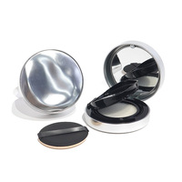Boîte d'emballage pour coussin d'air ondulé électroplaqué 13g, conteneur de coussin d'air liquide pour cosmétiques avec applicateur éponge
