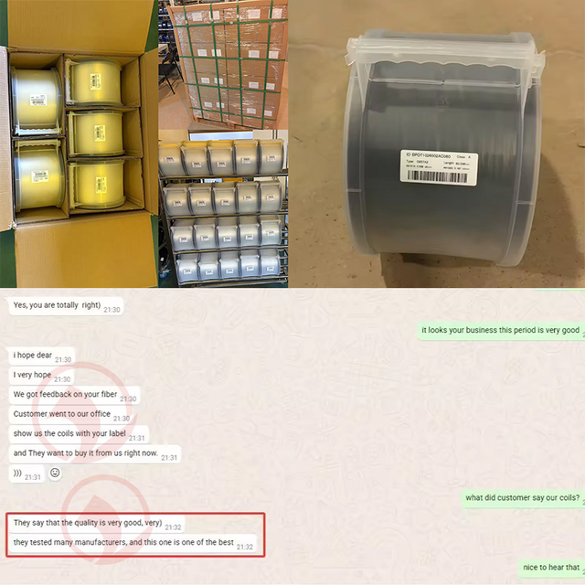 High Quality 0.25mm G657a2 Fiber Optic FPV Fiber for Drone in Stock 200um ITU-T G657A2 Bare Fiber Spool Pass Test