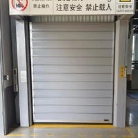 Porte Industrielle Moderne en Aluminium, Volet Roulant Extérieur Antivol, Étanche et Résistant au Vent, Finition Élégante