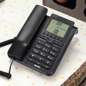 Điện thoại analog có dây nút lớn người gọi ID giá rẻ Điện thoại cố định khách sạn cũ người nhà máy ABS chất liệu - Product Image 6