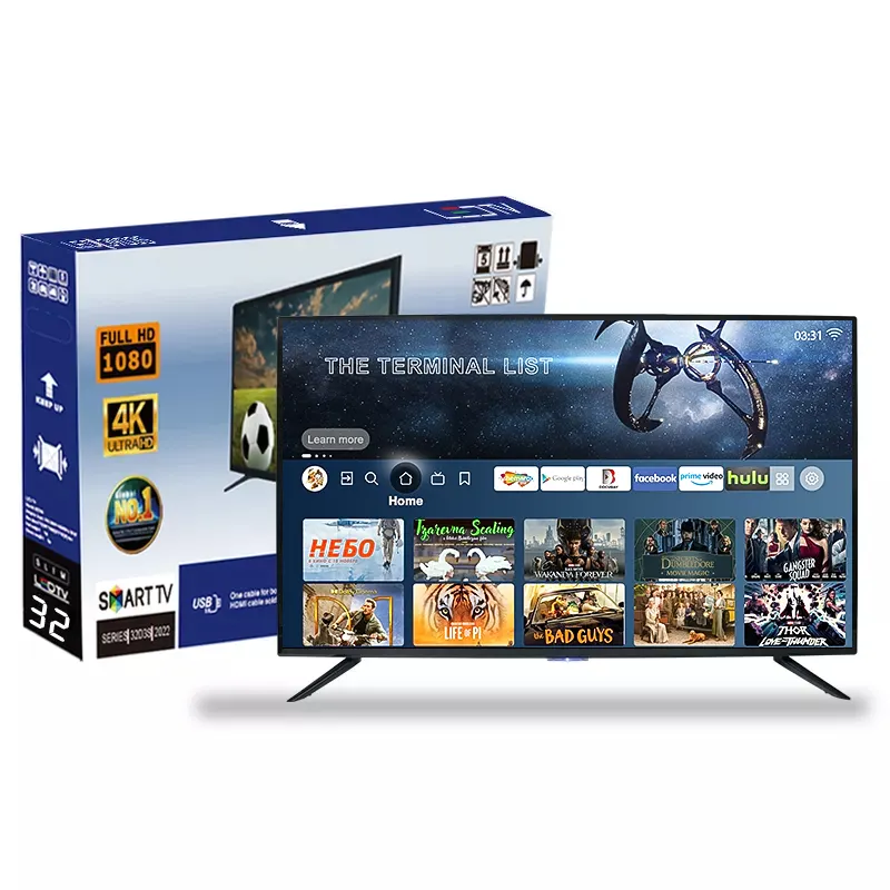 32 인치 TV 텔레비전 LED 및 LCD TV OEM 32 40 43 50 55 인치 스마트 TV 4K 울트라 HD 공장