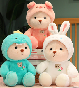 नई रचनात्मक लिना भालू भरा गुड़िया परिवर्तन डायनासोर शार्क भेड़ का प्यारा भालू एनीमे प्लग मिनी टेडी भालू प्लसी गुड़िया - Product Image 2