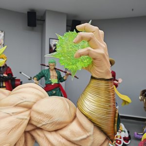 Estatua de Resina de <span class=keywords><strong>Broly</strong></span> <span class=keywords><strong>Super</strong></span> Saiyan de Tamaño Real de Dragon Ball Z con Bola de Energía, Decoración Coleccionable - Product Image 3