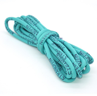 Polyester Jacquard tissé cire corde enduit ordinateur lettré lacets pour chaussures vêtements pour sacs à capuche chapeau noyau enveloppé corde
