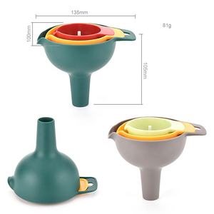 Food Grade <span class=keywords><strong>Plastic</strong></span> 3pcs Tamanhos Diferentes Premium Cozinha Líquido Especiarias Canning Funis para Enchimento Garrafas - Product Image 4