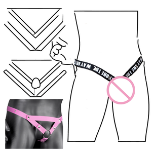 Mannelijke Penis Ring Kuisheidskooi Masturbatie Apparaat Seksspeeltjeskits Anti-Off Elastische Band Hulpriem Ring Touw Les Scrotum Ringen - Product Image 6