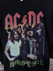 Felpa con Collo Tondo Stampa Digitale ACDC <span class=keywords><strong>Rock</strong></span> <span class=keywords><strong>Band</strong></span>, Felpa <span class=keywords><strong>Rock</strong></span> <span class=keywords><strong>Band</strong></span> Taglie Forti S-9XL - Product Image 3