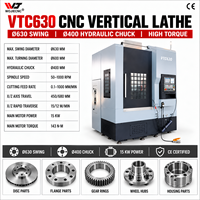 Tour CNC à tourelle verticale de précision WOJIE certifié CE VTC630 pour le traitement des métaux