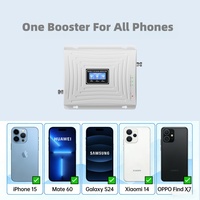 Amplificateur de signal GSM tri-bande 2G 3G 4G 5G LTE 900/1800/2100MHz, conception extérieure à gain élevé, couverture de 500 m², sortie 23dBm, CE/FCC