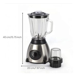 Licuadora Profesional de Acero Inoxidable de Alta Resistencia para Cocina, 2 en 1, para Jugos de Frutas Frescas, con Jarra de Vidrio - Product Image 3