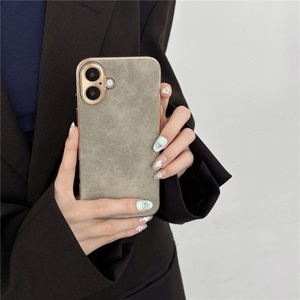 เคสโทรศัพท์หนังแกะเคลือบไฟฟ้าแบบธุรกิจ  หนังกลับหนังแพะ  สำหรับ Iphone 16 15 14 13 12 11 Pro Max จำนวนมาก - Product Image 6