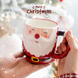 Dễ Thương 3D giáng sinh Gnome gốm Mug OEM/ODM tùy chỉnh gốm cốc cà phê gốm Mug drinkware kỳ nghỉ Đảng sử dụng hàng ngày - Product Image 5