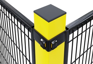Red <span class=keywords><strong>de</strong></span> Aislamiento <span class=keywords><strong>de</strong></span> <span class=keywords><strong>Aluminio</strong></span> con Recubrimiento en Polvo Negro y Amarillo para Protección <span class=keywords><strong>de</strong></span> Seguridad, Barrera Robótica para <span class=keywords><strong>Taller</strong></span> - Product Image 3