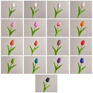 Tulipe Artificielle CallaFloral à Branche Unique, Décoration de Mariage Style INS, Vente Transfrontalière - Product Image 3