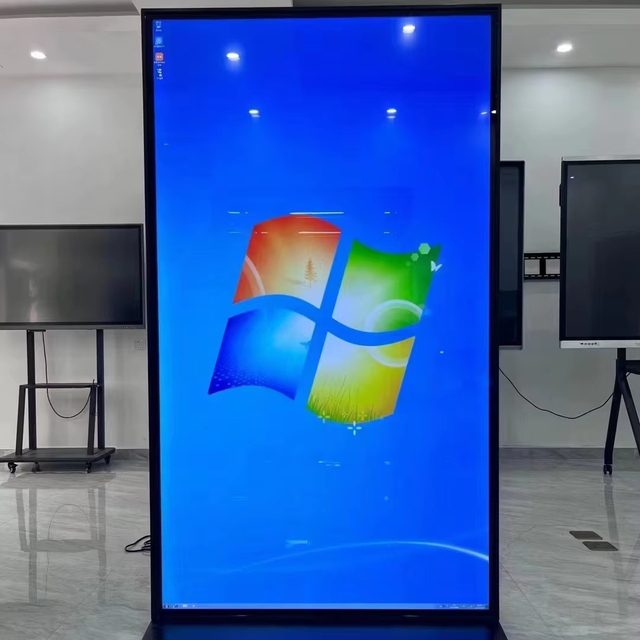 75 Inch Indoor Floor Standing Full Screen Android Window Kiosk 4K Digital Signage LCD Display