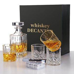 Carafe en verre cristal sans <span class=keywords><strong>plomb</strong></span> Offres Spéciales Carafe <span class=keywords><strong>à</strong></span> whisky en verre personnalisée Carafe <span class=keywords><strong>à</strong></span> whisky Ensemble de décanteurs <span class=keywords><strong>à</strong></span> liqueur Bourbon - Product Image 2