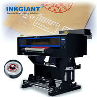 Printer UV DTF INKGIANT 60cm dengan Laminator, Head TX800, Printer Inkjet UV Roll to Roll untuk Stiker 3D