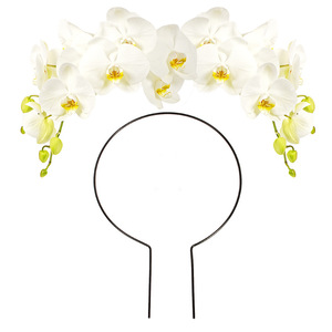 001 Treillis de <span class=keywords><strong>support</strong></span> pour plantes grimpantes en fer chromé antirouille, en forme de cœur, style pastoral, pour plantes d'intérieur et pots de fleurs - Product Image 3
