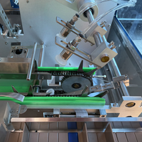 Machine d'emballage automatique à grande vitesse entièrement servo-assistée avec pulvérisateur de colle pour ligne de production alimentaire