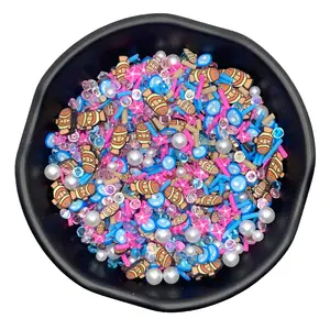1kg Mixed Starfish Fish Water Drops Slices Polymer Hot Clay Sprinkles For DIY Crafts Slime Filling Nail Art Decoration